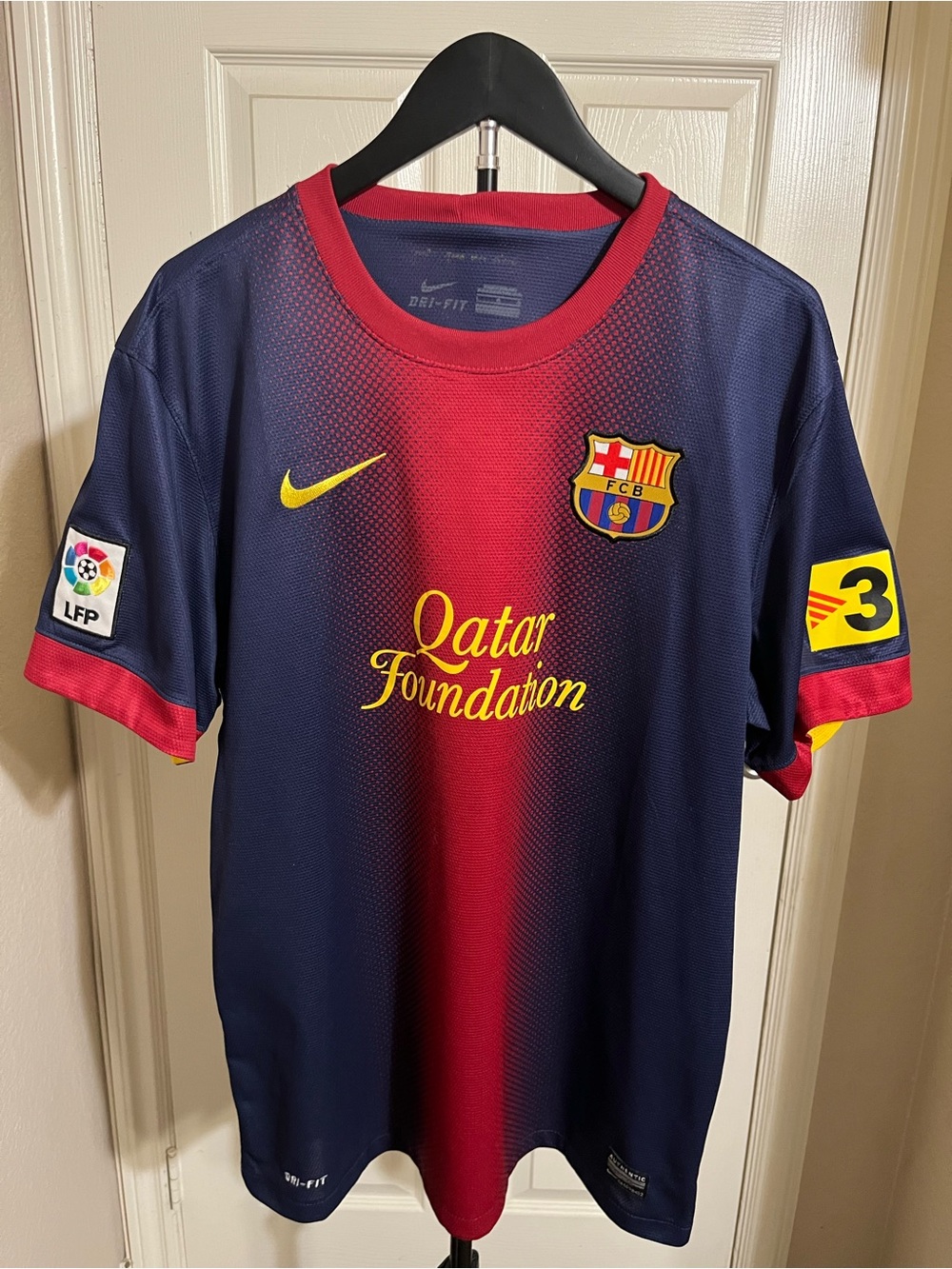 BARCELONA BARCA SPAIN 2012/2013 HOME FOOTBALL SHIRT JERSEY CAMISETA #10 MESSI LG
